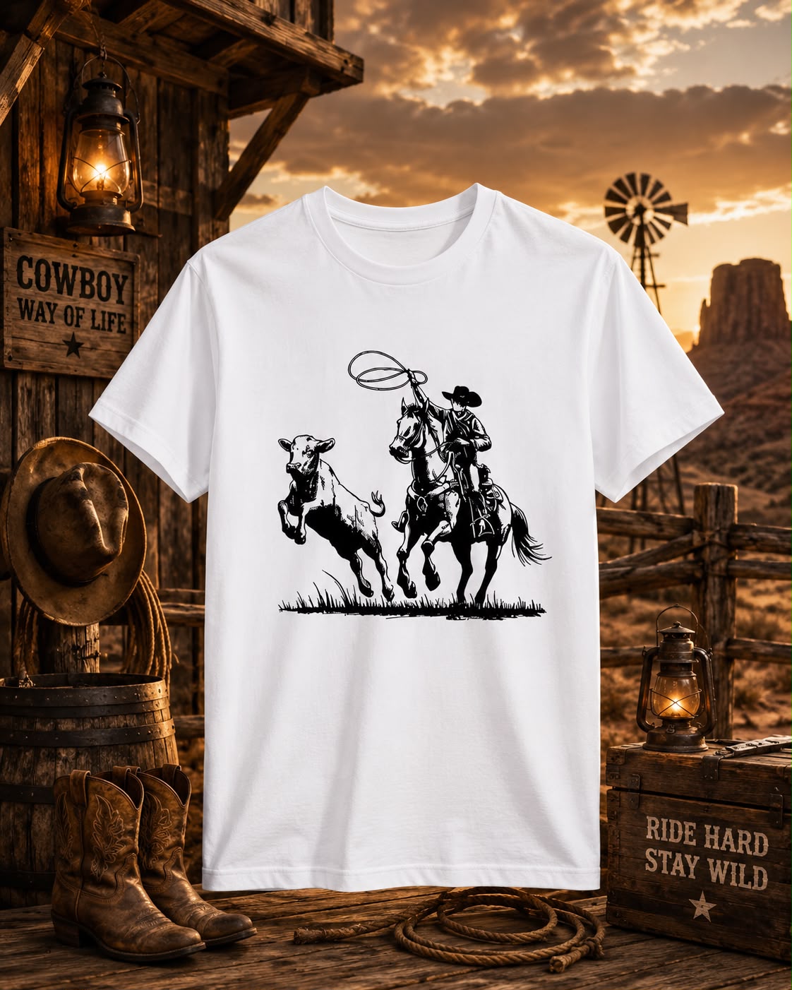 Western White Shirt
