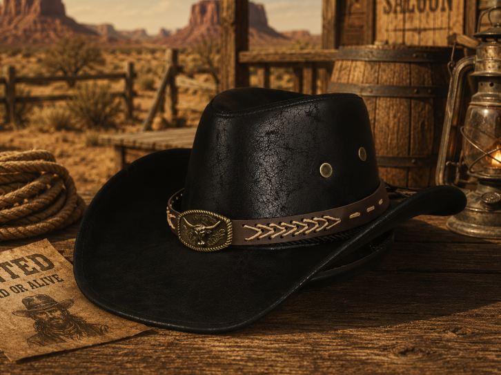 Western Hat Black