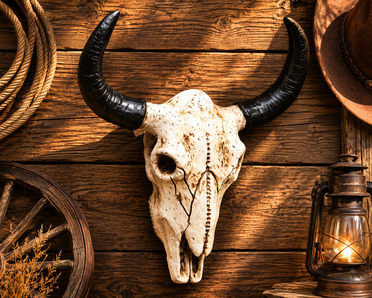 Bull Skull Wall Decor 