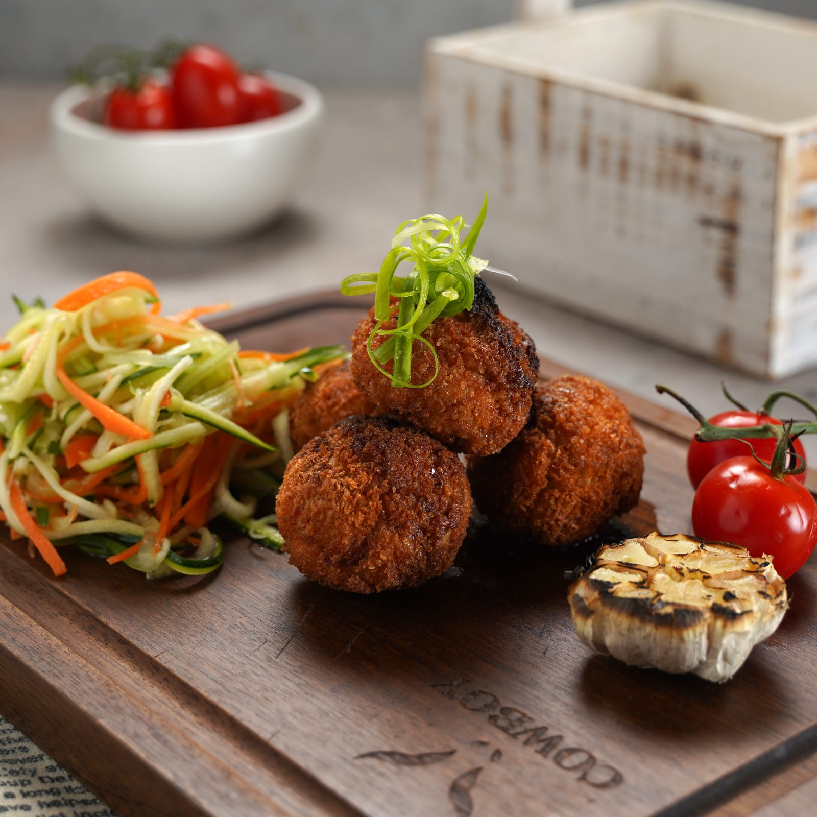 Chicken Meatballs with Zucchini Noodles