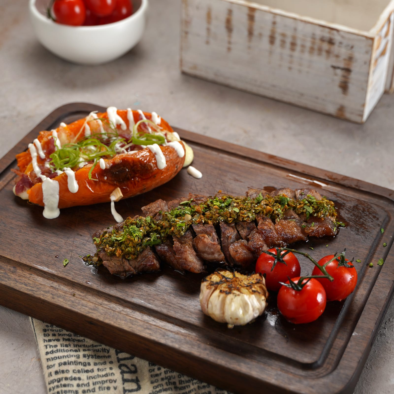 Steak with Sweet Potato